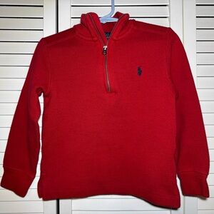 Polo Ralph Lauren Red Quarter-Zip 4T Sweater